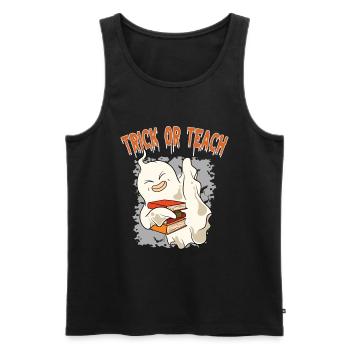 Lustige Lehrer Halloween Geschenke - Männer Premium Bio Tank Top - Schwarz - Vorne - Michal (187cm)