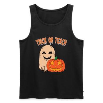 Lustige Lehrer Halloween Geschenke - Männer Premium Bio Tank Top - Schwarz - Vorne - Michal (187cm)