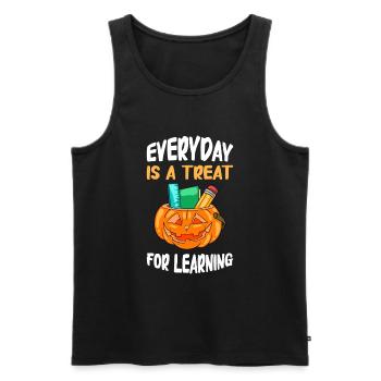 Lustige Lehrer Halloween Geschenke - Männer Premium Bio Tank Top - Schwarz - Vorne - Michal (187cm)