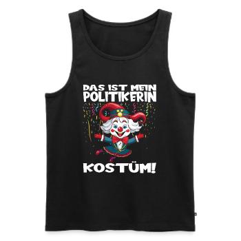 Karneval Kostüm Fasching Fastnacht - Männer Premium Bio Tank Top - Schwarz - Vorne - Michal (187cm)
