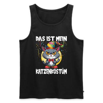 Karneval Kostüm Fasching Fastnacht - Männer Premium Bio Tank Top - Schwarz - Vorne - Michal (187cm)