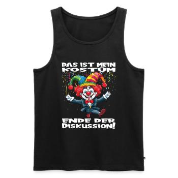 Karneval Kostüm Fasching Fastnacht - Männer Premium Bio Tank Top - Schwarz - Vorne - Michal (187cm)