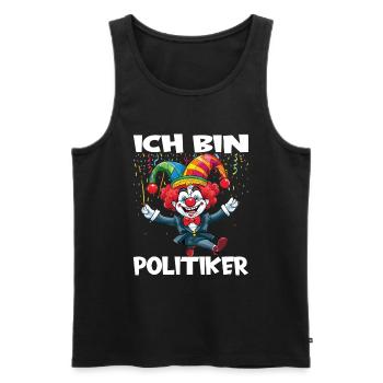Karneval Kostüm Fasching Fastnacht - Männer Premium Bio Tank Top - Schwarz - Vorne - Michal (187cm)