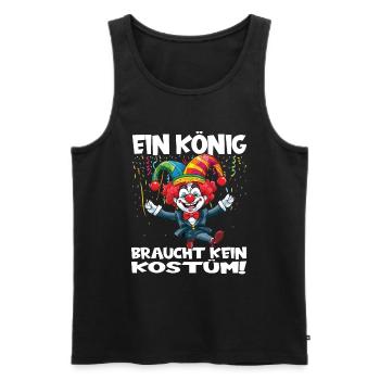 Karneval Kostüm Fasching Fastnacht - Männer Premium Bio Tank Top - Schwarz - Vorne - Michal (187cm)