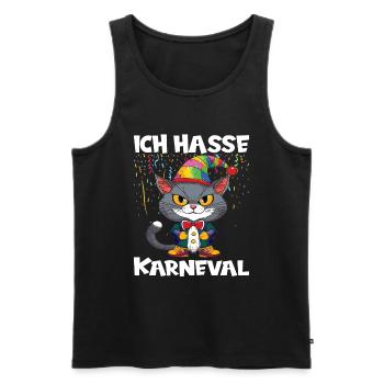 Karneval Kostüm Fasching Fastnacht - Männer Premium Bio Tank Top - Schwarz - Vorne - Michal (187cm)