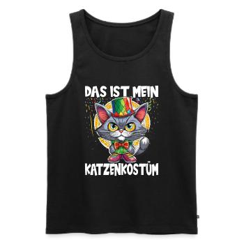 Karneval Kostüm Fasching Fastnacht - Männer Premium Bio Tank Top - Schwarz - Vorne - Michal (187cm)