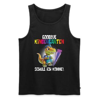 School child 2024 School enrolment 2024 Back to school - Men's Premium Organic Tank Top - black - Front - Michal (187cm)