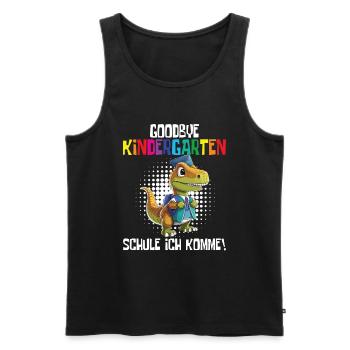 School child 2024 School enrolment 2024 Back to school - Men's Premium Organic Tank Top - black - Front - AI Model Male 178 light (178cm)