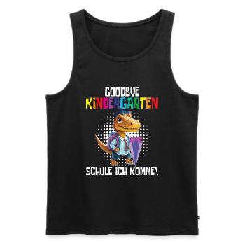 School child 2024 School enrolment 2024 Back to school - Men's Premium Organic Tank Top - black - Front - AI Model Male 178 light (178cm)
