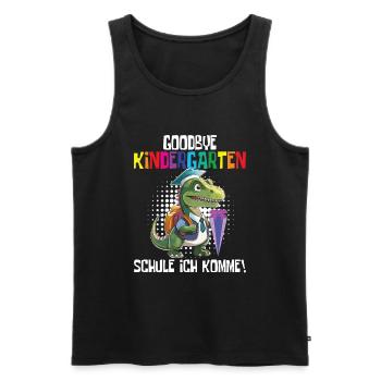 School child 2024 School enrolment 2024 Back to school - Men's Premium Organic Tank Top - black - Front - Michal (187cm)
