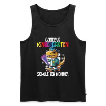 School child 2024 School enrolment 2024 Back to school - Men's Premium Organic Tank Top - black - Front - Michal (187cm)