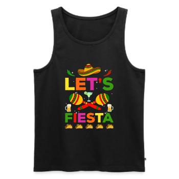 Cinco de Mayo - Männer Premium Bio Tank Top - Schwarz - Vorne - AI Model Male 178 light (178cm)