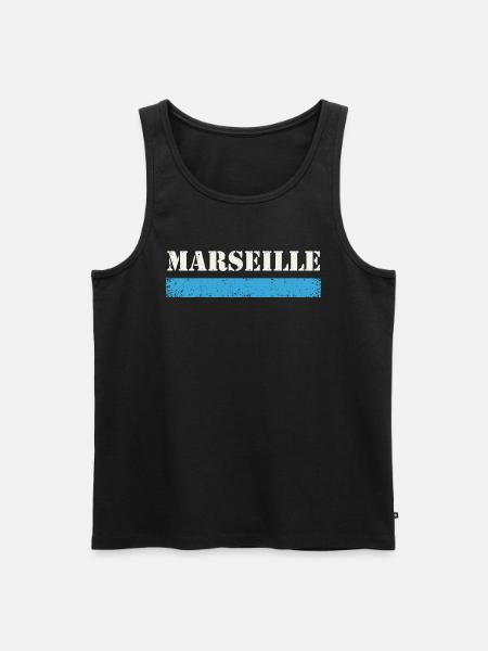 Marseille Millésime - Débardeur bio Premium Homme - noir