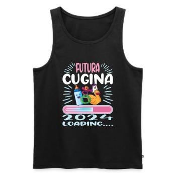 größeCousine werden Cousine 2024 - Männer Premium Bio Tank Top - Schwarz - Vorne - AI Model Male 178 light (178cm)
