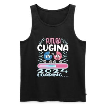 Cousine werden Cousine 2024 - Männer Premium Bio Tank Top - Schwarz - Vorne - AI Model Male 178 light (178cm)
