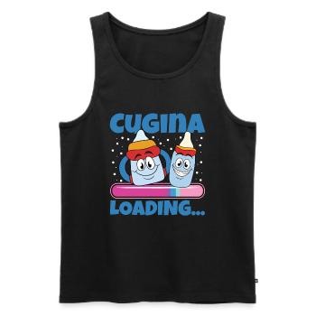 Cousine werden Cousine 2024 - Männer Premium Bio Tank Top - Schwarz - Vorne - AI Model Male 178 light (178cm)