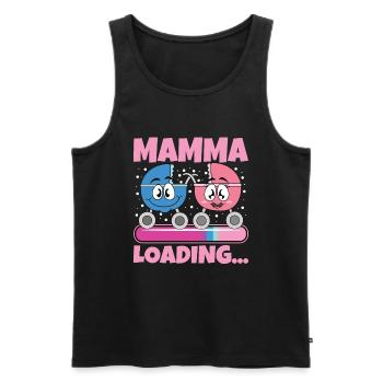 Super Mamma 2024 Loading - Men's Premium Organic Tank Top - black - Front - AI Model Male 178 light (178cm)