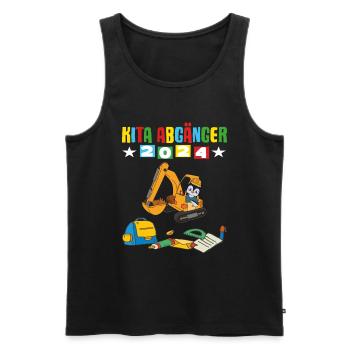 Daycare Leavers 2024 School Enrollment 2024 - Men's Premium Organic Tank Top - black - Front - Michal (187cm)