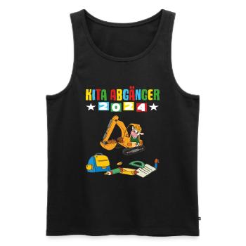 Daycare Leavers 2024 School Enrollment 2024 - Men's Premium Organic Tank Top - black - Front - Michal (187cm)