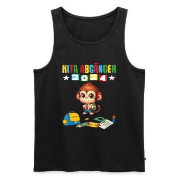 Daycare Leavers 2024 School Enrollment 2024 - Men's Premium Organic Tank Top - black - Front - Michal (187cm)
