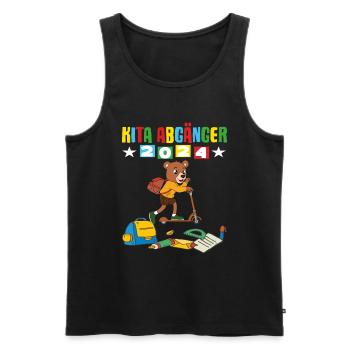 Daycare Leavers 2024 School Enrollment 2024 - Men's Premium Organic Tank Top - black - Front - Michal (187cm)