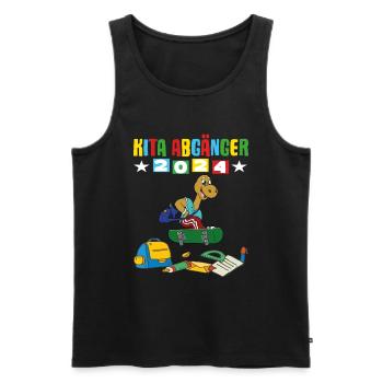 Daycare Leavers 2024 School Enrollment 2024 - Men's Premium Organic Tank Top - black - Front - Michal (187cm)