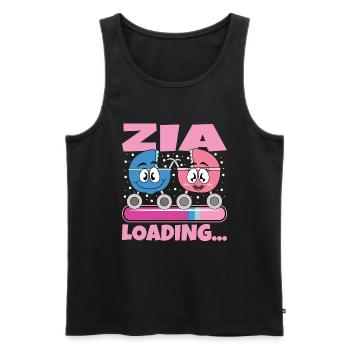 Zia 2024 Loading Aunt 2024 - Men's Premium Organic Tank Top - black - Front - AI Model Male 178 light (178cm)