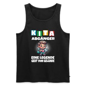 KITA Leavers School Child School Enrollment - Men's Premium Organic Tank Top - black - Front - AI Model Male 178 light (178cm)