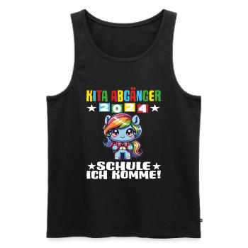 Daycare Leavers 2024 School Enrollment 2024 - Men's Premium Organic Tank Top - black - Front - Michal (187cm)