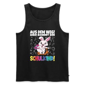 School Child 2024 School Enrollment Back to School - Men's Premium Organic Tank Top - black - Front - Michal (187cm)