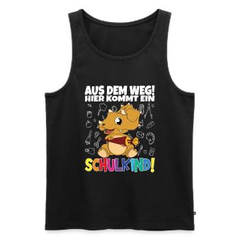 School Child 2024 School Enrollment Back to School - Men's Premium Organic Tank Top - black - Front - Michal (187cm)