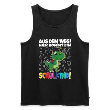 School Child 2024 School Enrollment Back to School - Men's Premium Organic Tank Top - black - Front - Michal (187cm)