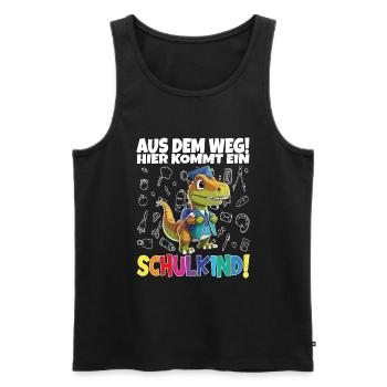School Child 2024 School Enrollment Back to School - Men's Premium Organic Tank Top - black - Front - Michal (187cm)