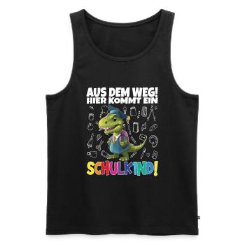School Child 2024 School Enrollment Back to School - Men's Premium Organic Tank Top - black - Front - Michal (187cm)