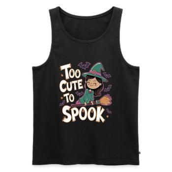 Zu Niedlich Zum Gruseln Halloween - Männer Premium Bio Tank Top - Schwarz - Vorne - AI Model Male 178 light (178cm)