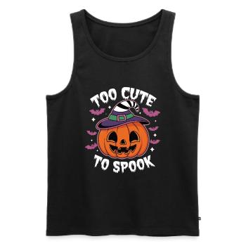 Zu Niedlich Zum Gruseln Halloween - Männer Premium Bio Tank Top - Schwarz - Vorne - AI Model Male 178 light (178cm)