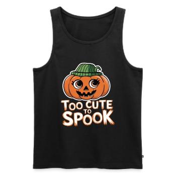 Zu Niedlich Zum Gruseln Halloween - Männer Premium Bio Tank Top - Schwarz - Vorne - AI Model Male 178 light (178cm)