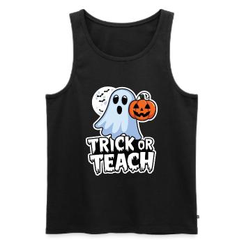 Trick Or Teach Halloween Teachers - Débardeur bio Premium Homme - noir - Devant - Michal (187cm)