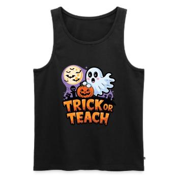 Trick Or Teach Halloween Teachers - Débardeur bio Premium Homme - noir - Devant - Michal (187cm)