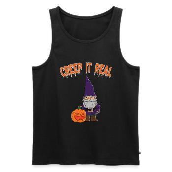 Mignon Halloween Fantôme Halloween - Débardeur bio Premium Homme - noir - Devant - Michal (187cm)