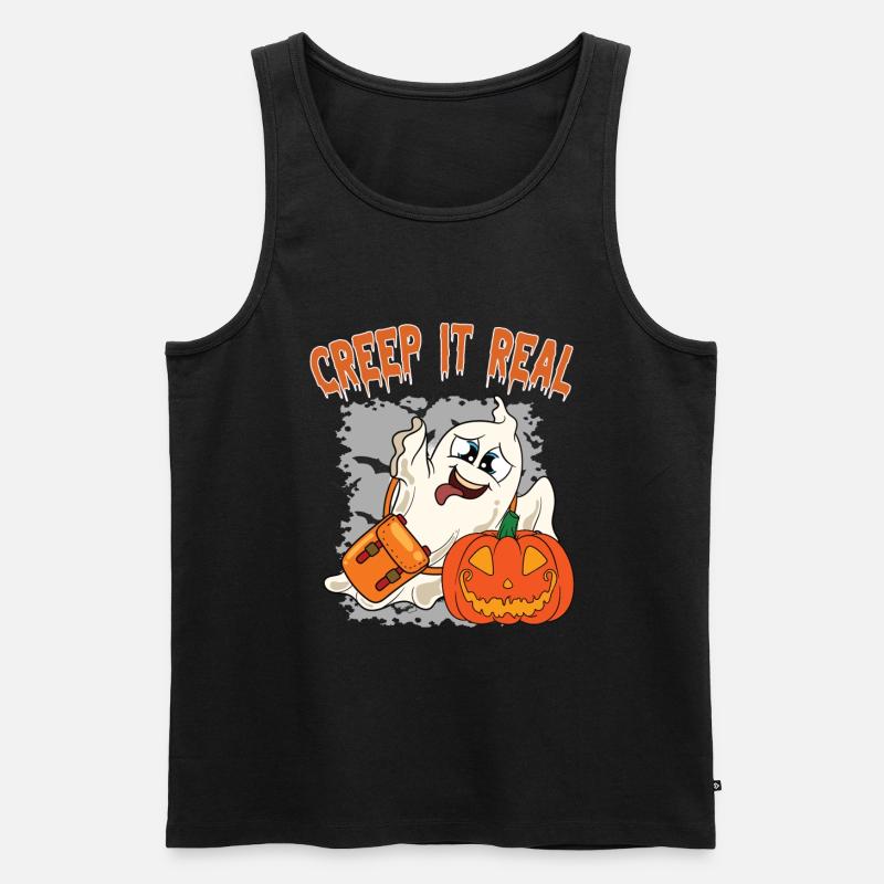 Süßer Halloween Geist Halloween - Männer Premium Bio Tank Top - undefined