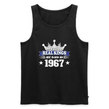 Birthday Gift 1967 Vintage 1967 - Men's Premium Organic Tank Top - black - Front - Michal (187cm)