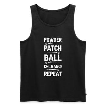 Vorderlader Muzzleloader Muzzle Loading - Männer Premium Bio Tank Top - Schwarz - Vorne - AI Model Male 178 light (178cm)