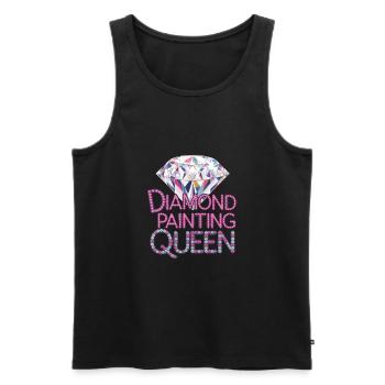 Diamond Painting Diamond Painter - Männer Premium Bio Tank Top - Schwarz - Vorne - AI Model Male 178 light (178cm)