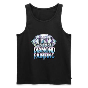 Diamond Painting Diamond Painter - Männer Premium Bio Tank Top - Schwarz - Vorne - AI Model Male 178 light (178cm)