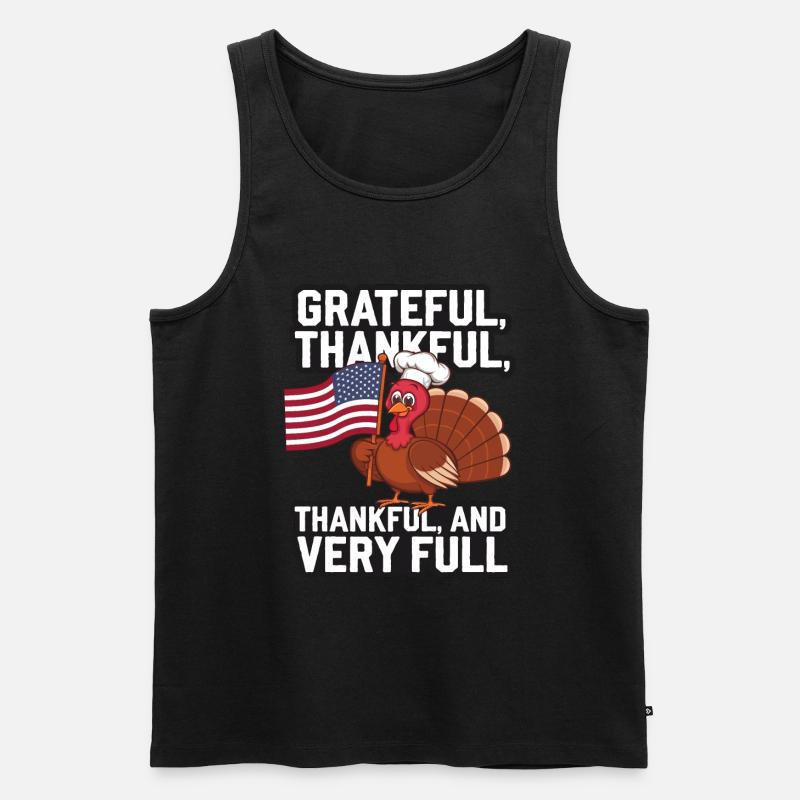 Lustiger Thanksgiving Truthahn - Männer Premium Bio Tank Top - undefined