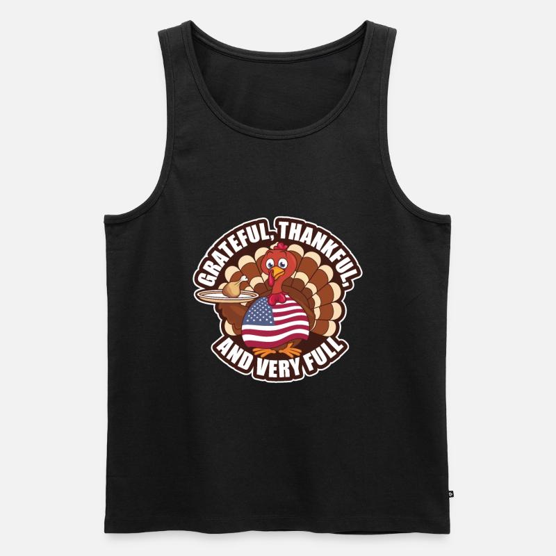 Lustiger Thanksgiving Truthahn - Männer Premium Bio Tank Top - undefined