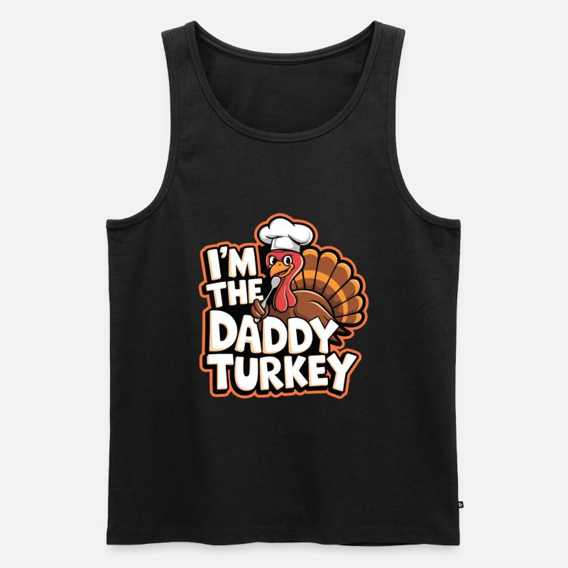 Daddy Turkey Thanksgiving - Männer Premium Bio Tank Top - undefined