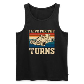 Go Kart Kart Driver Go Kart Racing - Men's Premium Organic Tank Top - black - Front - Michal (187cm)