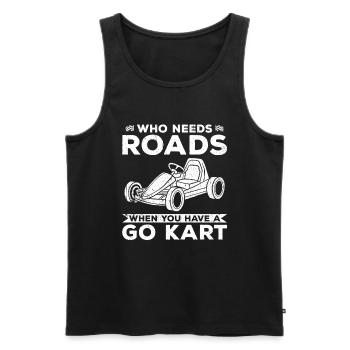 Go Kart Kart Driver Go Kart Racing - Men's Premium Organic Tank Top - black - Front - Michal (187cm)